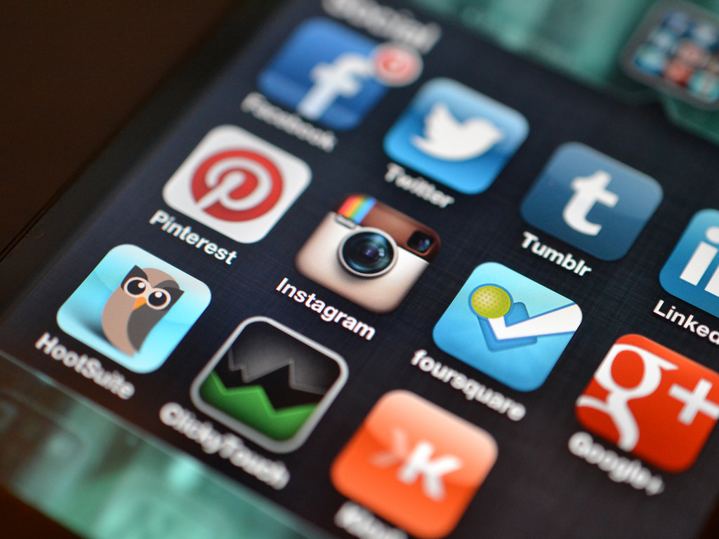 smart phone with apps